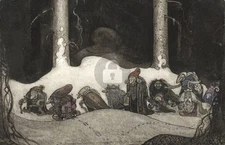 John Bauer, Julnatten (1913) *Art Postcard NEW