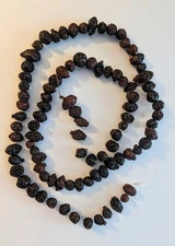 Primitive Real Dried Rose Hips Garland 40" long Homestead Christmas