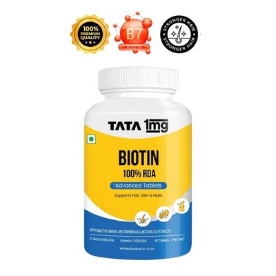 Tata 1.mg Biotin Advanced Hair Skin Nails 60 Tablets