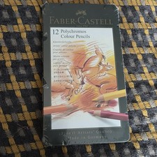 Faber-Castell Polychromos Colour Pencil Tin (12pc) color pencils NEW sealed