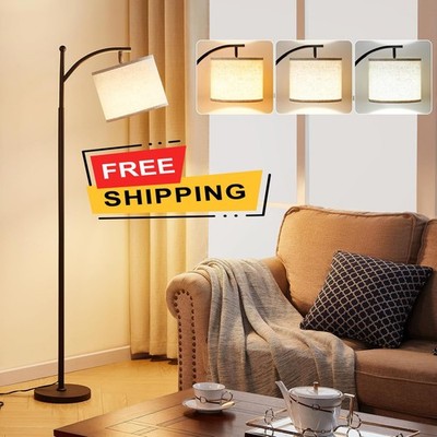 Lámparas de pie de 152 cm para sala de estar con 3 temperaturas de color, lámpar
