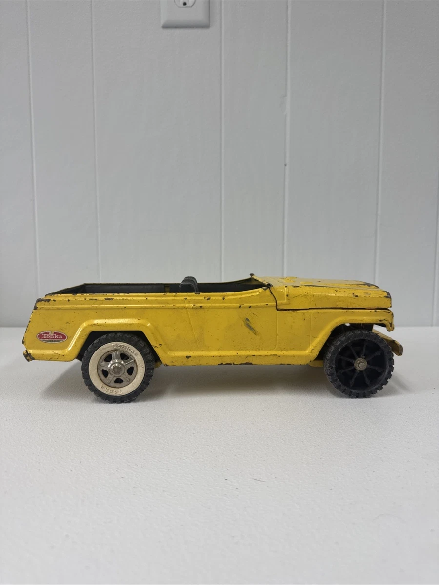 25+ Tonka Jeep Yellow Vintage Manufacture Diecast Cars, Trucks
