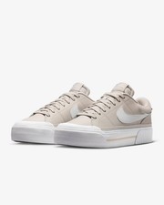 Nike Women's Court Legacy Lift Shoes - Light Orewood - DM7590-111 - EX-ship