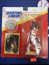 Rare 1991 Michael Jordan Starting Lineup Figures, Card Coin Set Bonus
