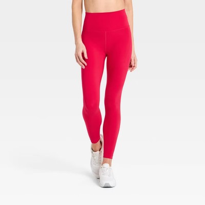 Women Super Flex High-Rise 7/8 Pocketed Leggings - All In Motion Red