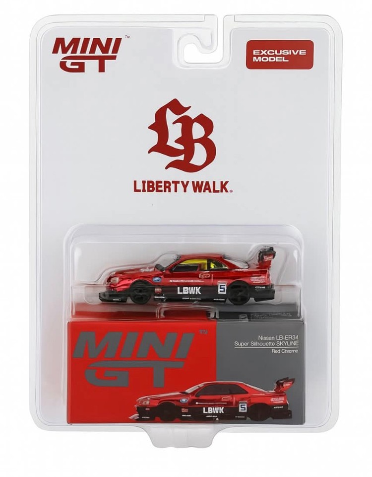 Set Mini GT Nissan Skyline R34 LBWK Brazil exclusive 2 pcs (1 Tour 2025 ...