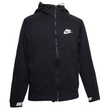 Nike, Kapuzenpullover, Größe: M, Schwarz, Print, Herren #D9l