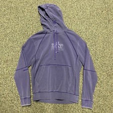 Nike Sportswear Club French Terry Pullover Hoodie Women s Size Small Purple