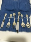 New ListingSTERLING SILVER 6 Piece Place Setting of Wallace GRANDE BAROQUE About 10 Ounces