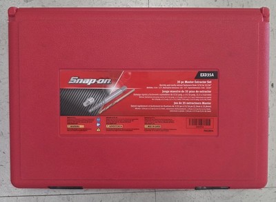 Snap-on EXD35A Multi-Spline Spiral Flute Extractor SET Left Hand Drill Bits NIOB