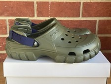 New Crocs Offroad Sport Clog Green Blue Size 9 Mens or 11 Womens Sandals Shoes