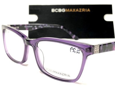 NEW Women's BCBG Max Azria Eyeglasses Silvia Lilac Smoke Modern Frames 53/17~140
