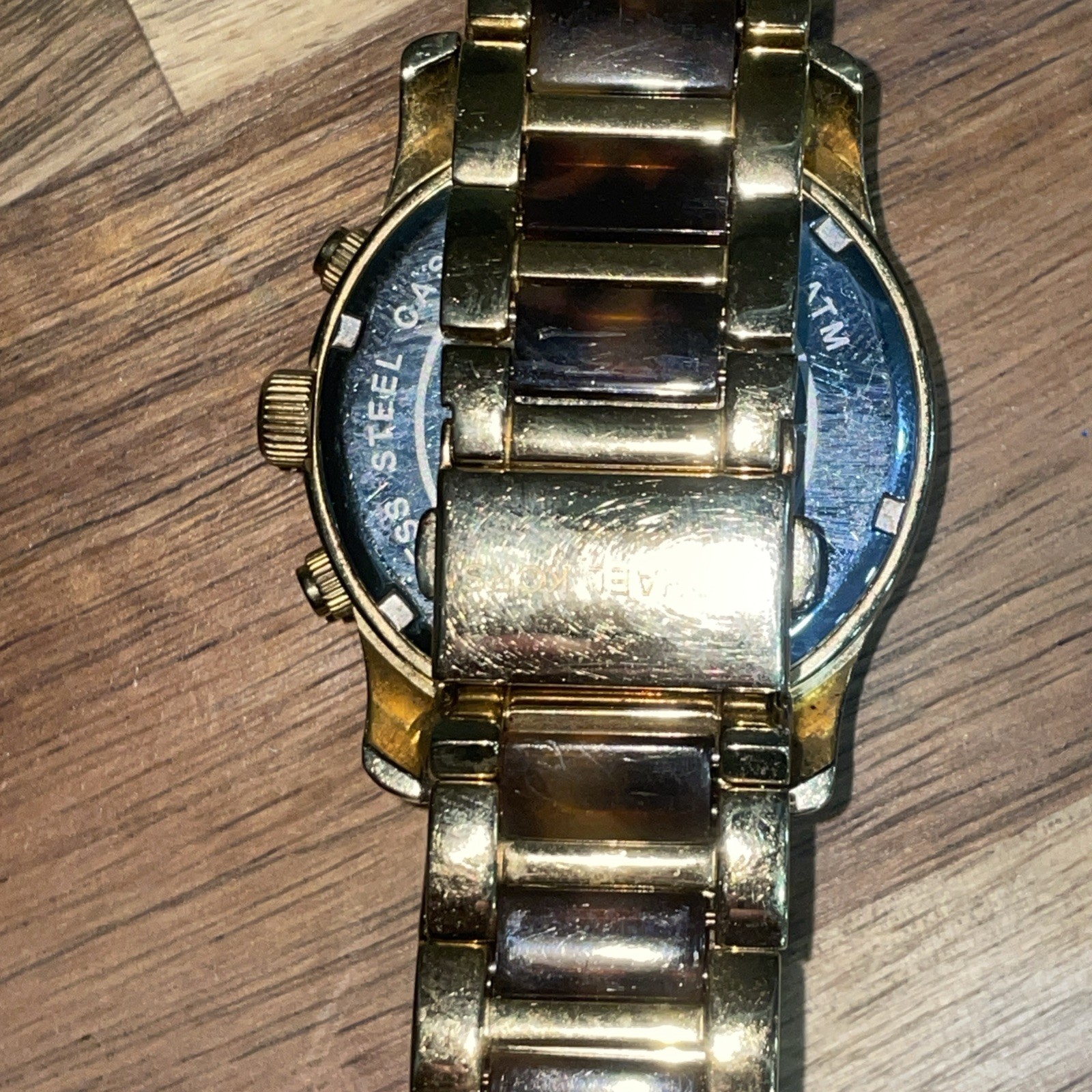 Michael Kors MK-5659 Runway Chronograph Gold Tone & Tortoise Acetate Watch 38mm thumbnail 7