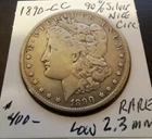 1890-CC Morgan Silver Dollar-Low Mintage Carson City Looks XF Nice Cir Cartwheel