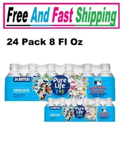 Pure Life Purified Water Bottles, 24 Pack - Still Bottled Water Enhanced ...