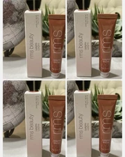 4 RMS Beauty Liplights Cream Lip Gloss 0.31 Oz. Full Size Bisou Lip Gloss NIB