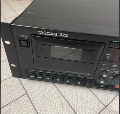 Rare! TASCAM 322 Double Auto Reverse Cassette Deck Player