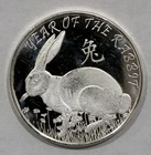 1 oz .999 Fine Silver Round - Year Of The Rabbit FREE SHIPPING!