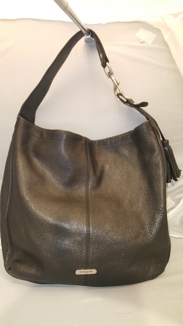 coach avery leather hobo shoulder bag