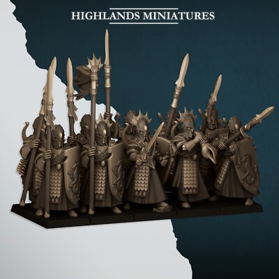 20x Aegean Elves Sea Guard für AOS Sigmar Old World Hochelfen Seegardisten