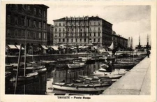 Old postcard AK TRIESTE Ponte Rosso ITALY (397115)