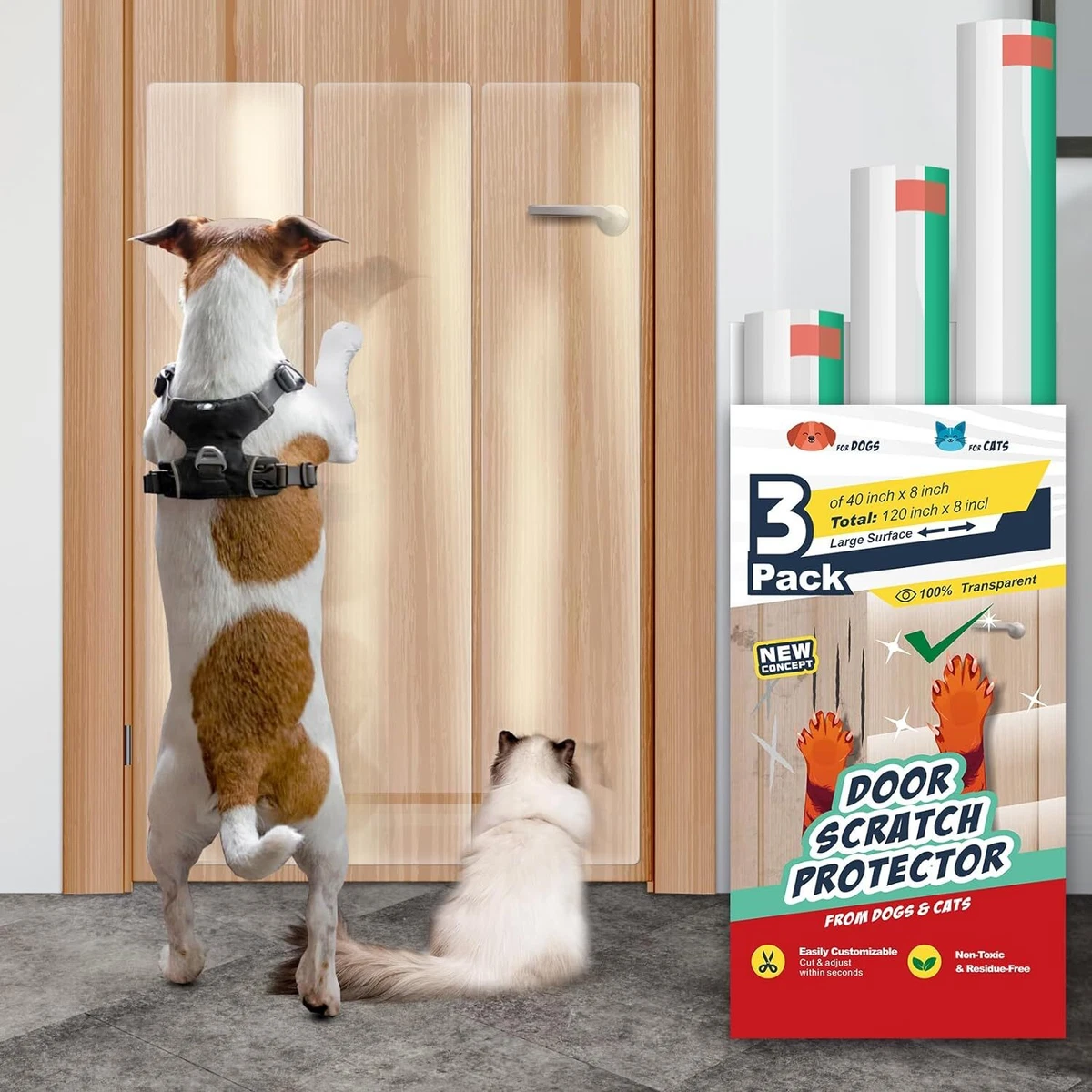 Door frame scratch clearance protector