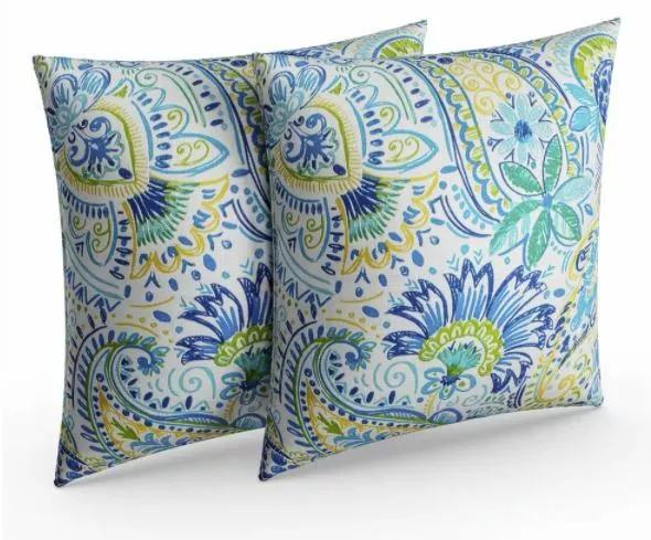Out Door Chair Throw Pillows Cushion Set of Two Patio Furniture