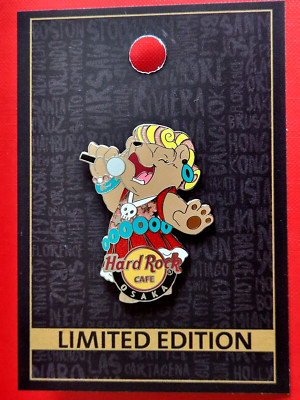 HRC Hard Rock Cafe Osaka Rock Star Bear Series 2011 Singer LE100 new