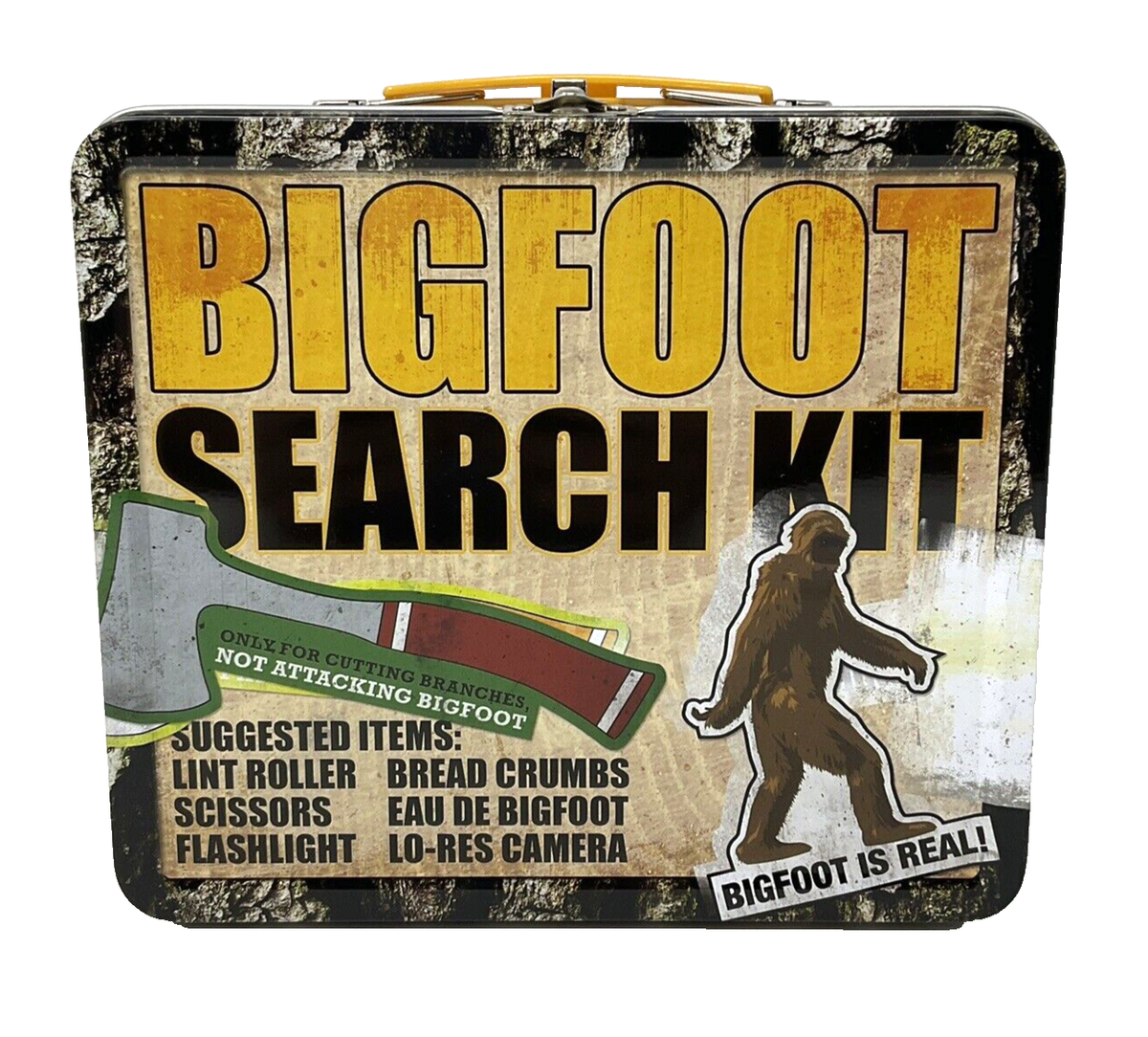 Bigfoot Lunchbox - Search Kit Vinyl Wrapped - Tin Metal Lunchbox