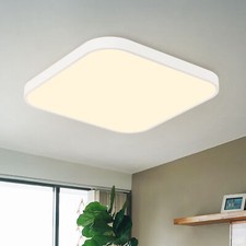 ZMH Decken-Lampe Dimmbar LED Deckenleuchte Wohnzimmer Flur Küchen Quadratisch