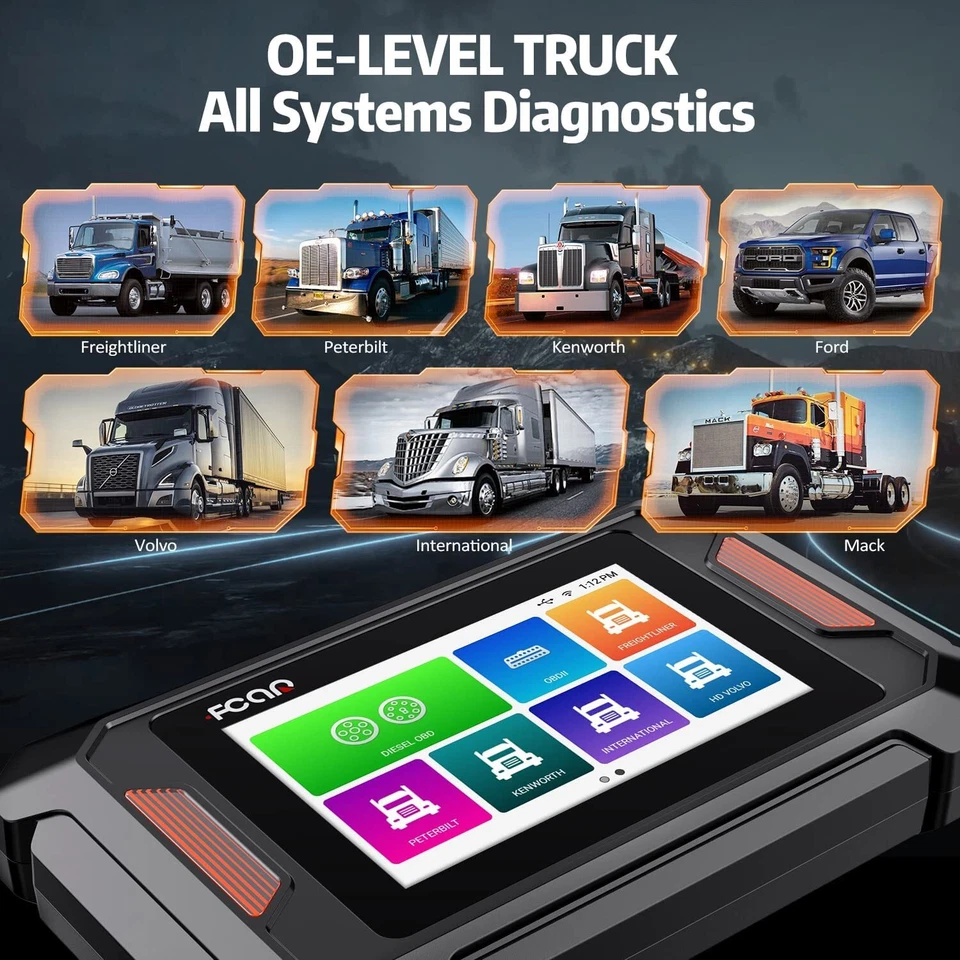 Escáner de diagnóstico diésel de camión de alta resistencia DPF Regen para Freightliner Kenworth Foto 4 de 4