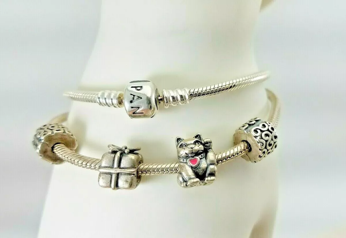 Pandora bracelet with 2 charms deals