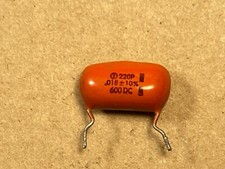Vintage Sprague Orange Drop .018 uf 600v Capacitor 220P Guitar Amp Tone Cap Qty