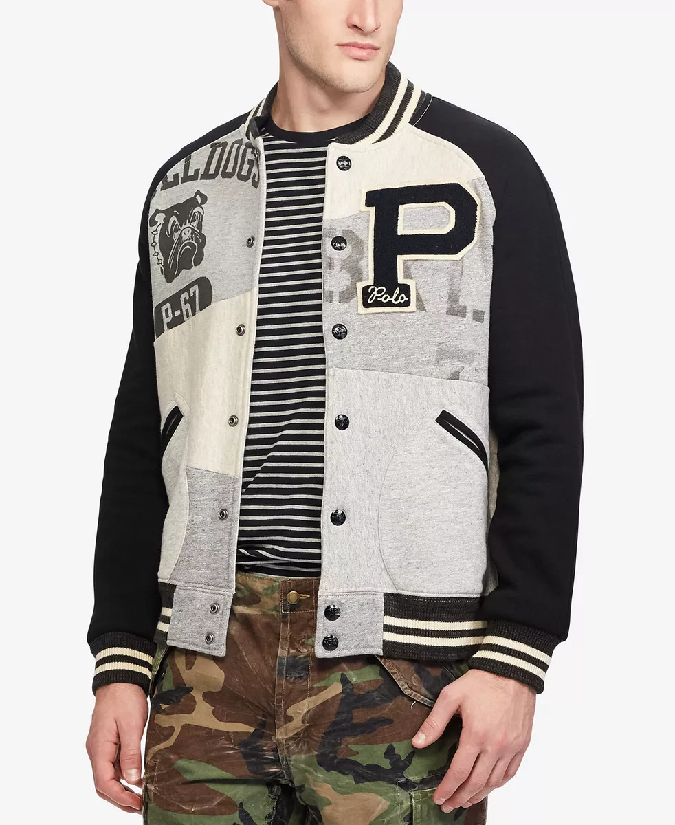 Shop Polo Ralph Lauren Athletic Fleece Letterman Jacket