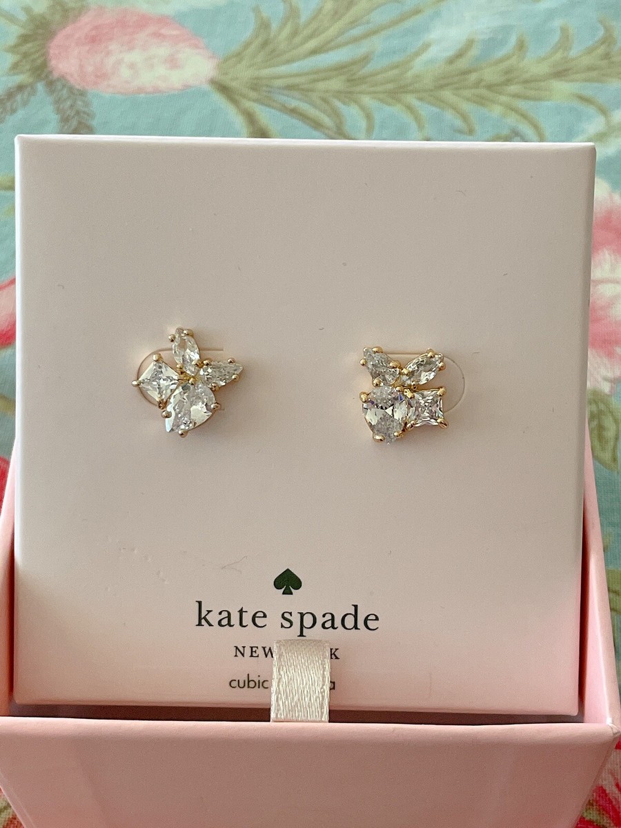 Kate Spade Flying Colors Cluster Stud Earrings, Clear
