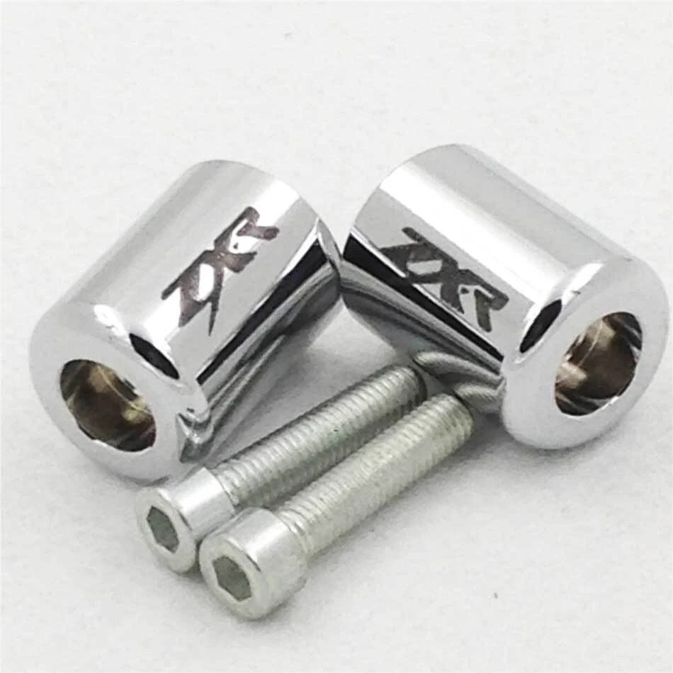 Barra de mano CNC cromada extremos Billet para Kawasaki Ninja ZX7R 9R ZX750 ZX900 1996-2003 Foto 3 de 4
