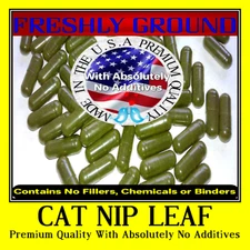 CAT NIP LEAF  With Absolutely No Additives High Potency 100 Vegetarian Capsules