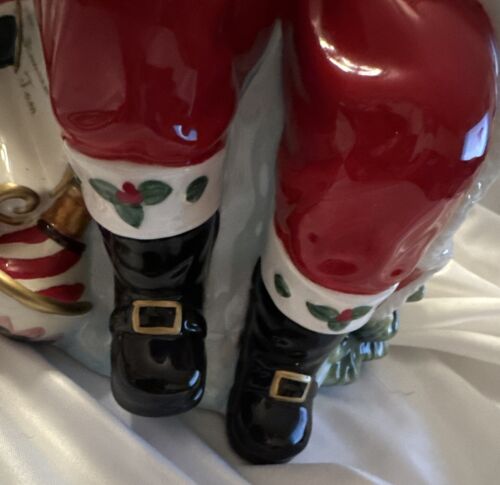 Waterford Holiday Heirlooms, Santa With List Ceramic Cookie Jar 11’ NEW NIB - Picture 4 of 10