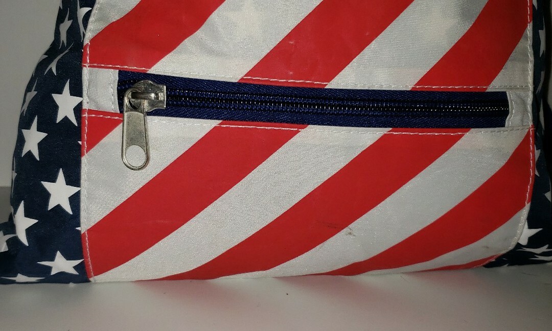 USA American red White Blue Flag patriotic july 4th Nylon  display picture 2