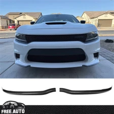 Fit 15-23 Dodge Charger SRT Scat Pack Carbon Fiber Look Front Lip Apron Splitter
