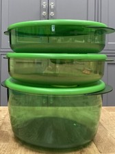 Tupperware Rock N Serve Large Round Set of 3-...