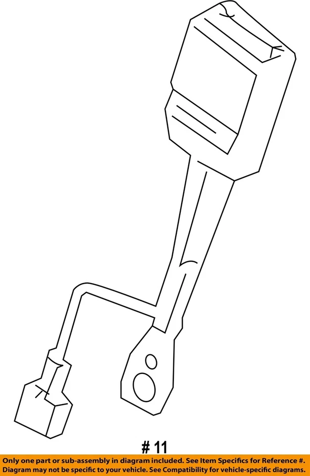 Used Front Right Seat Belt Front fits: 2014 Chevrolet Malibu passenger buckle Fr Foto 4 de 4