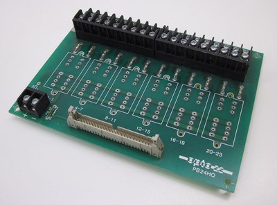 Opto 22 PB24HQ Quad Pak 6-Module Position Rack with Header Connector