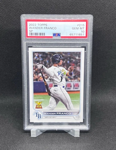 2022 Topps Series 1 - Short Print #215 Wander Franco (RC) SP PSA 10