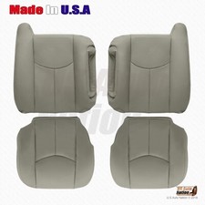 2003 2004 2005 2006 2007 Chevy Silverado Front Bottoms Tops Leather Cover Gray 2003 2004 2005 2006 2007 Chevy Silverado Front Bottoms Tops Leather Cover Gray
