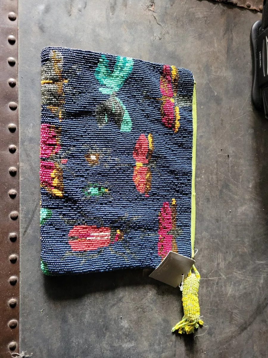 Anthropologie beaded outlet clutch