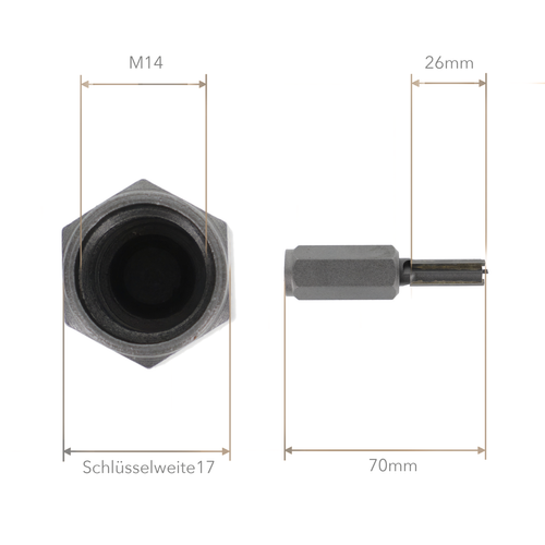 PRODIAMANT Hartmetall Fugenfräser 10 mm für Winkelschleifer Mörtelfräser mit M14 - Bild 5 von 7