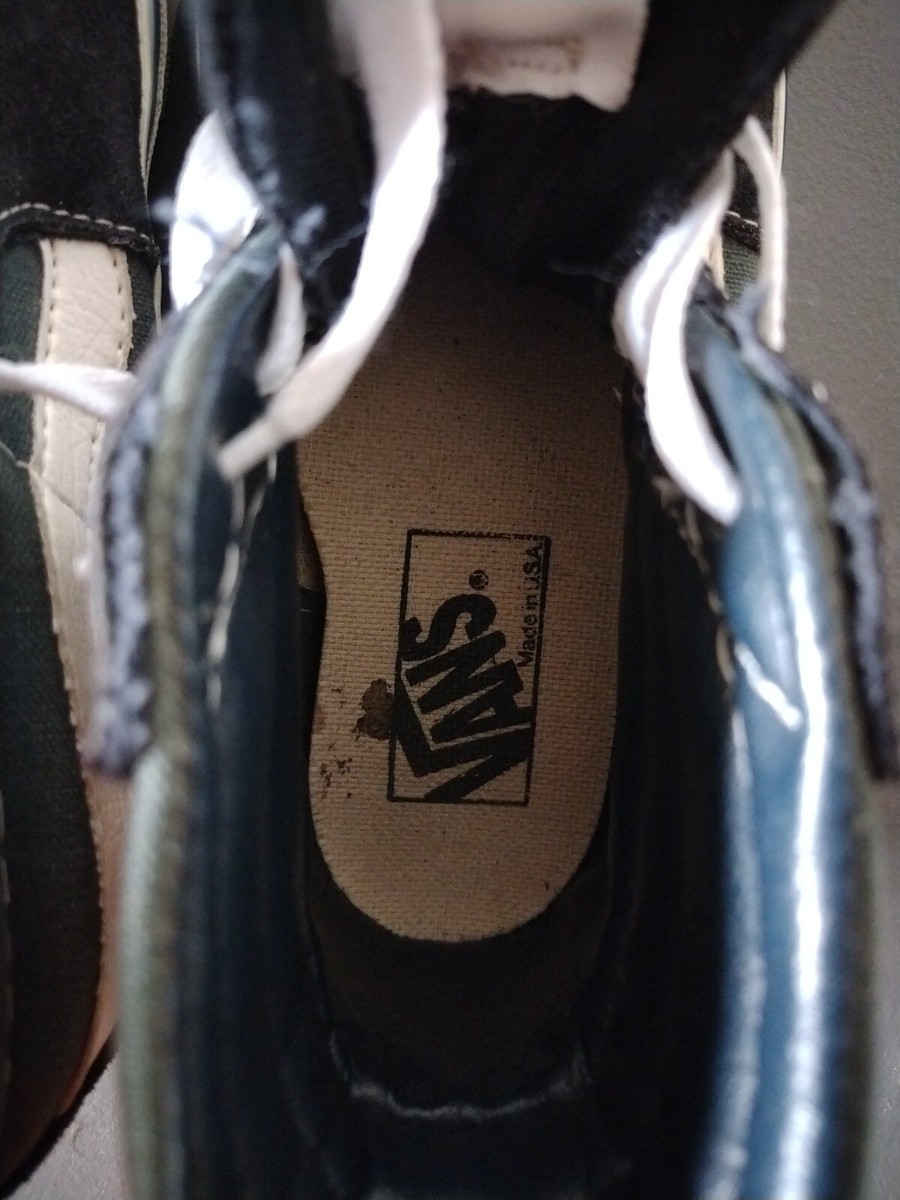 Vintage Vans Sk8-Hi, Made In USA,Size 4 Boys, I Bought Them