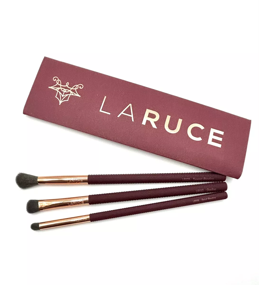 LARUCE Special Edition 3 Piece Eyeshadow Brush Set Shadow Blending Brushes