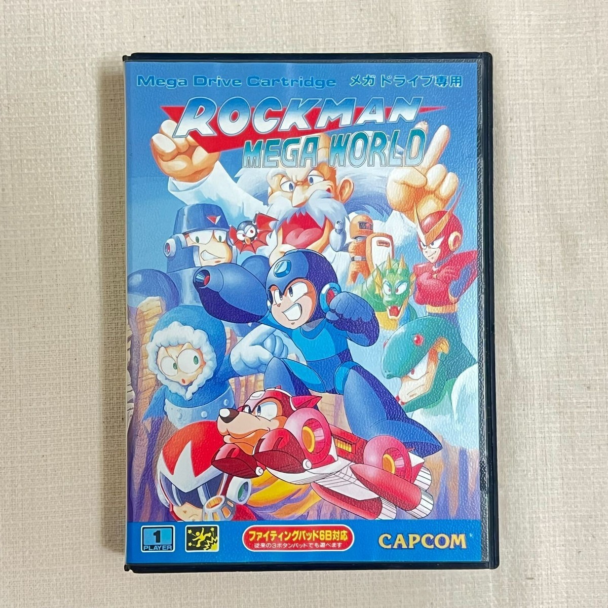 MD メガドライブ Rockman mega world Rockman MegaWorld Mega Drive MD Genesis Capcom Used Japan